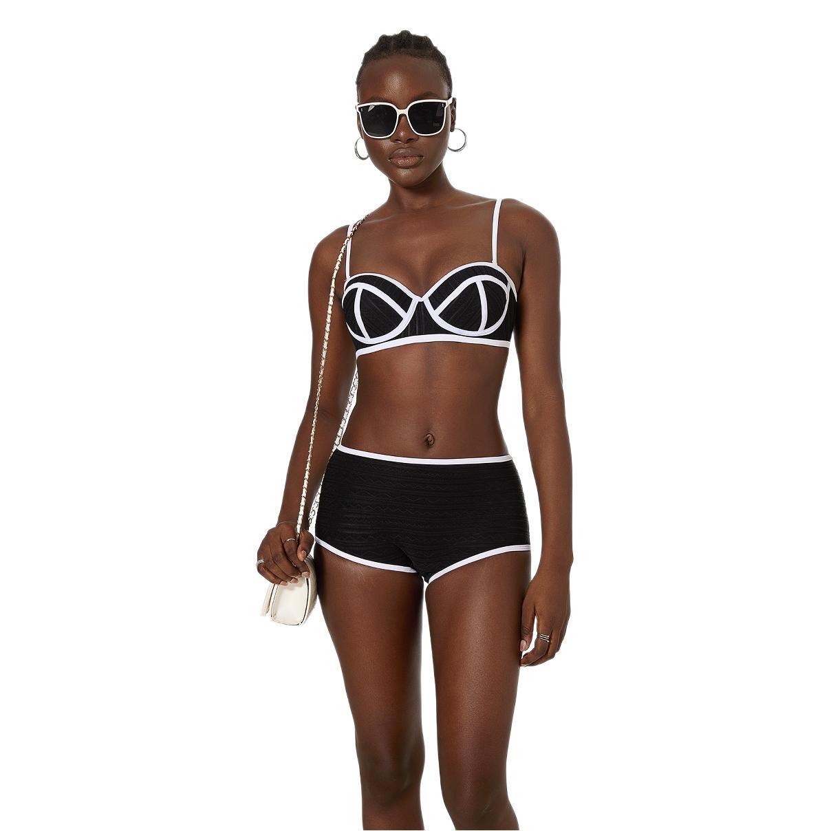 Summer Sexy Vintage Stripe Sexy Basic Bikini Slimming Spring Split Swimsuit Women