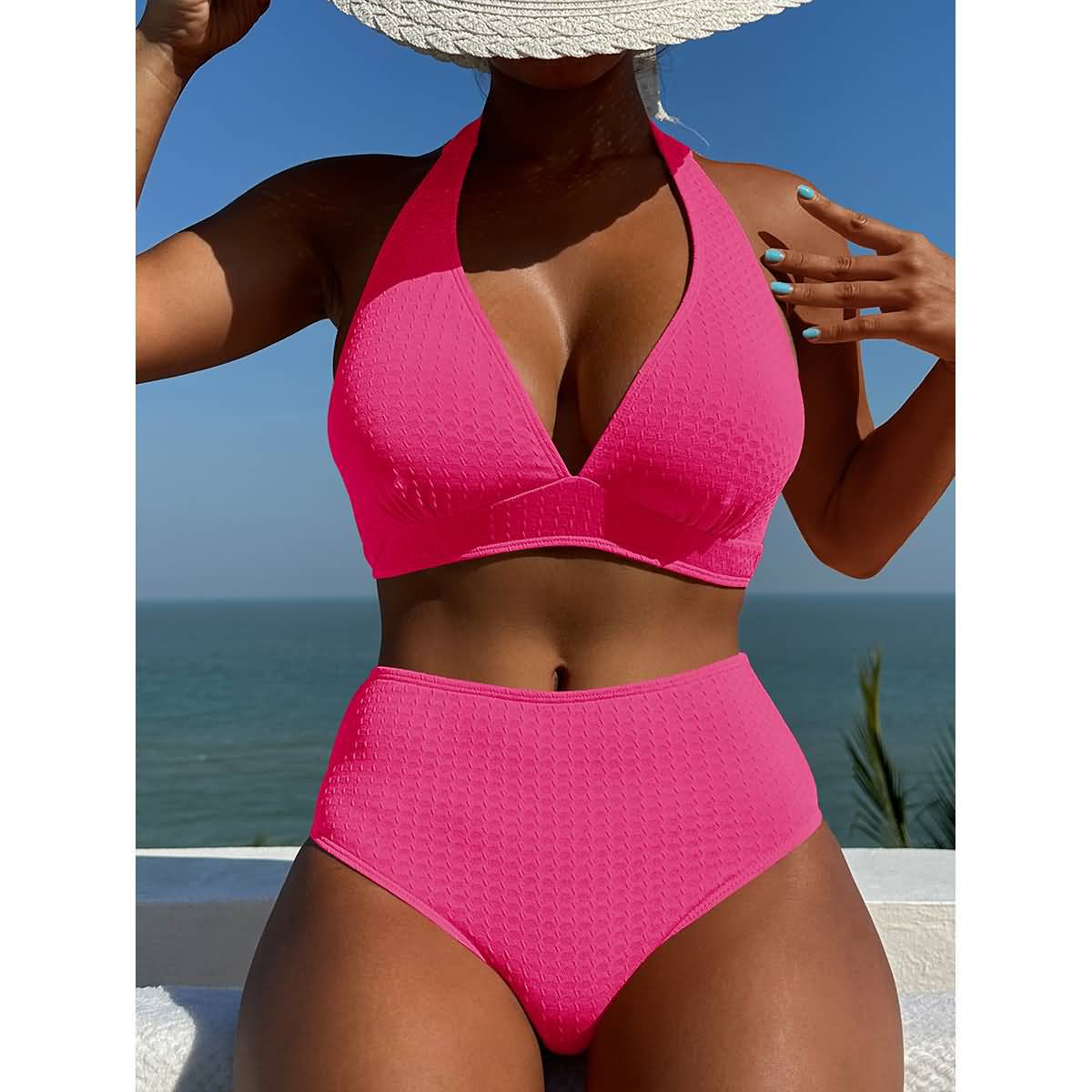 Sexy Bikini Ladies Split Backless Swimsuit Ribbon Swimsuit