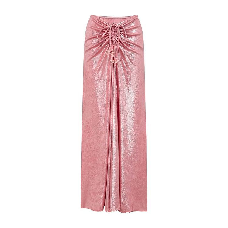 Luminous Fabric Bow One Piece Swimsuit Women