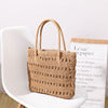 Straw Bag Super Hollow Out Cutout out Elegant Shoulder Woven Tote Women Bag Vacation Beach Bag Rattan Weave Bag