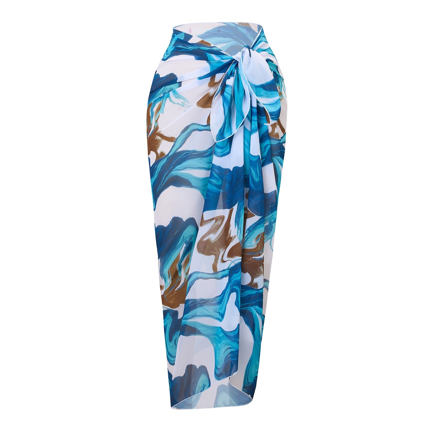 Sexy One Piece Triangle Swimsuit Women Chiffon Dress Two Piece Swimwear Set