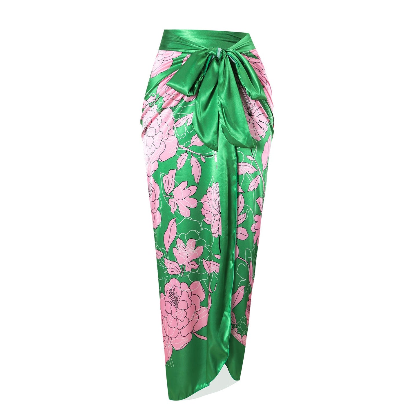 Swimsuit Lace Printing Sexy Bikini Halter Split Swimsuit Women Bikini