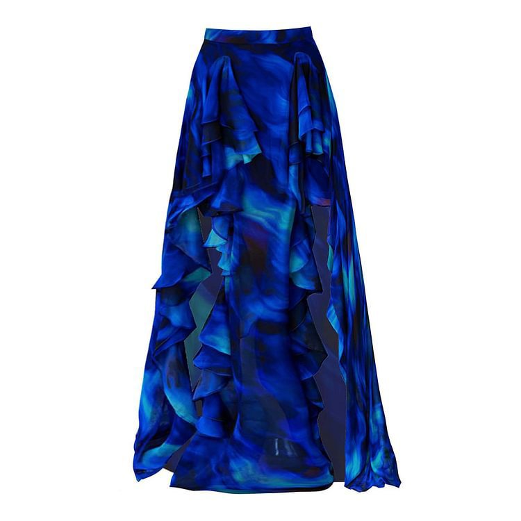 Blooming Ruffled One Piece Swimsuit Women Vacation Suit Beach