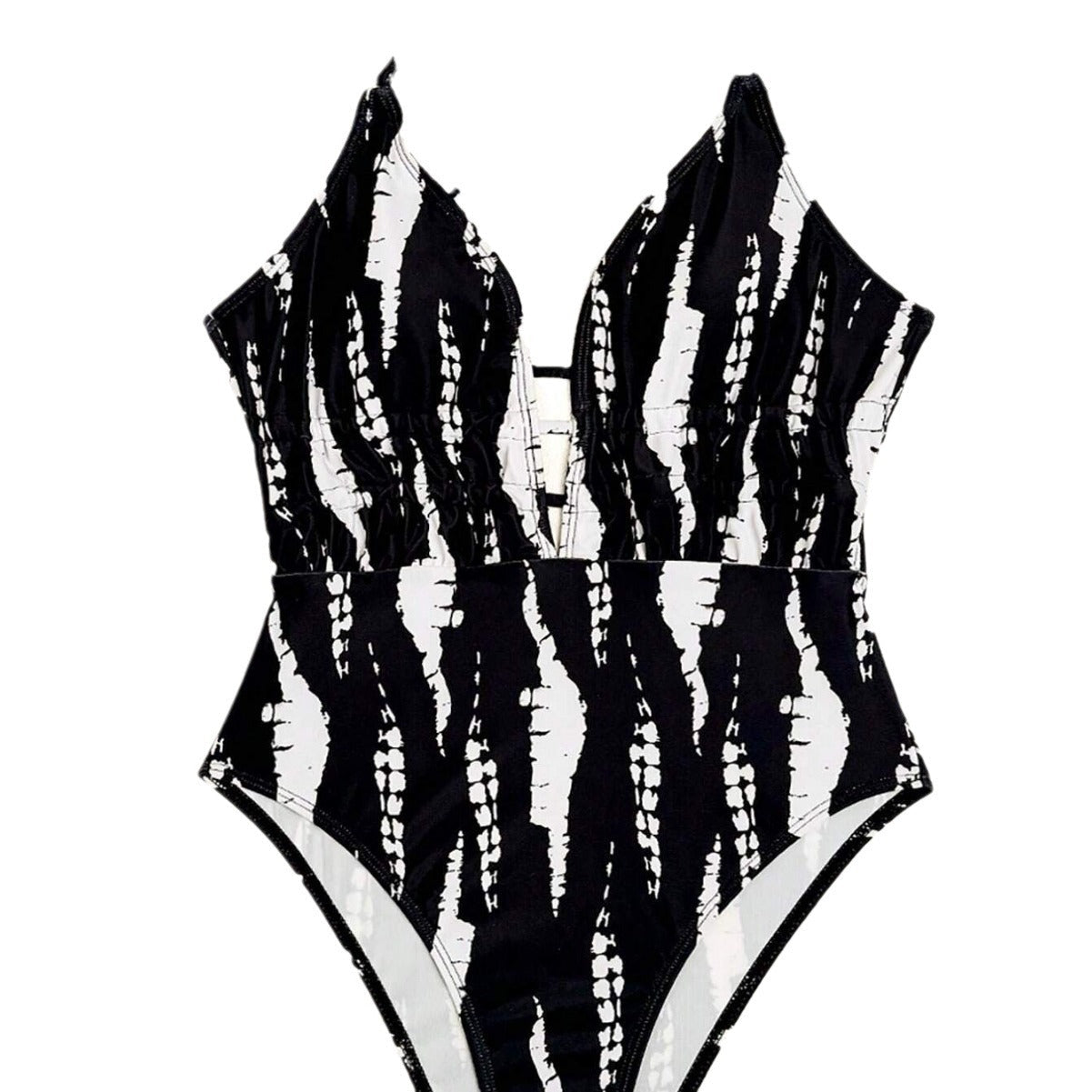 Swimsuit Women Sexy Backless Swimsuit Spring V Neck Lace up Swimsuit