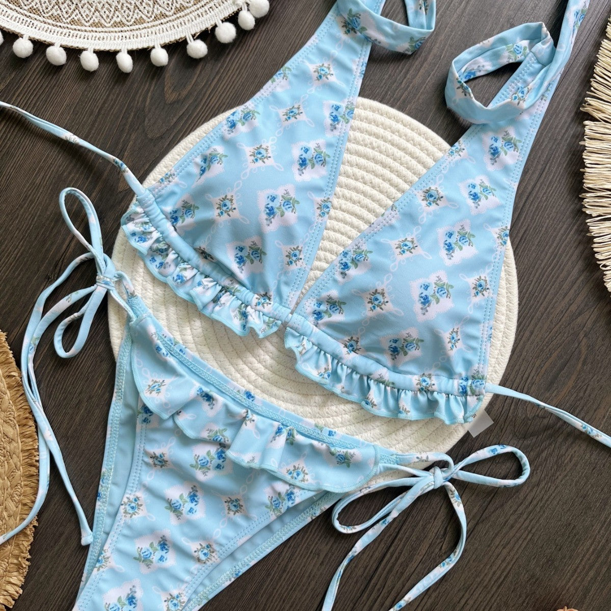 Bikini Bikini Lace up Sexy Split Women Swimsuit Women