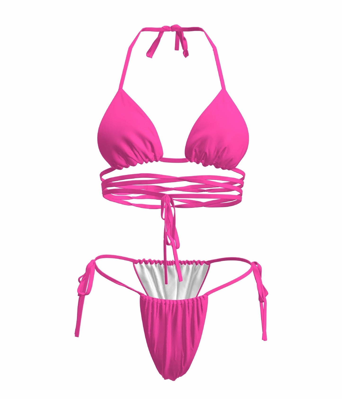 Women Seperated Swimwear Simple Bandage Sexy Swimsuit Mini Bikini Bikini