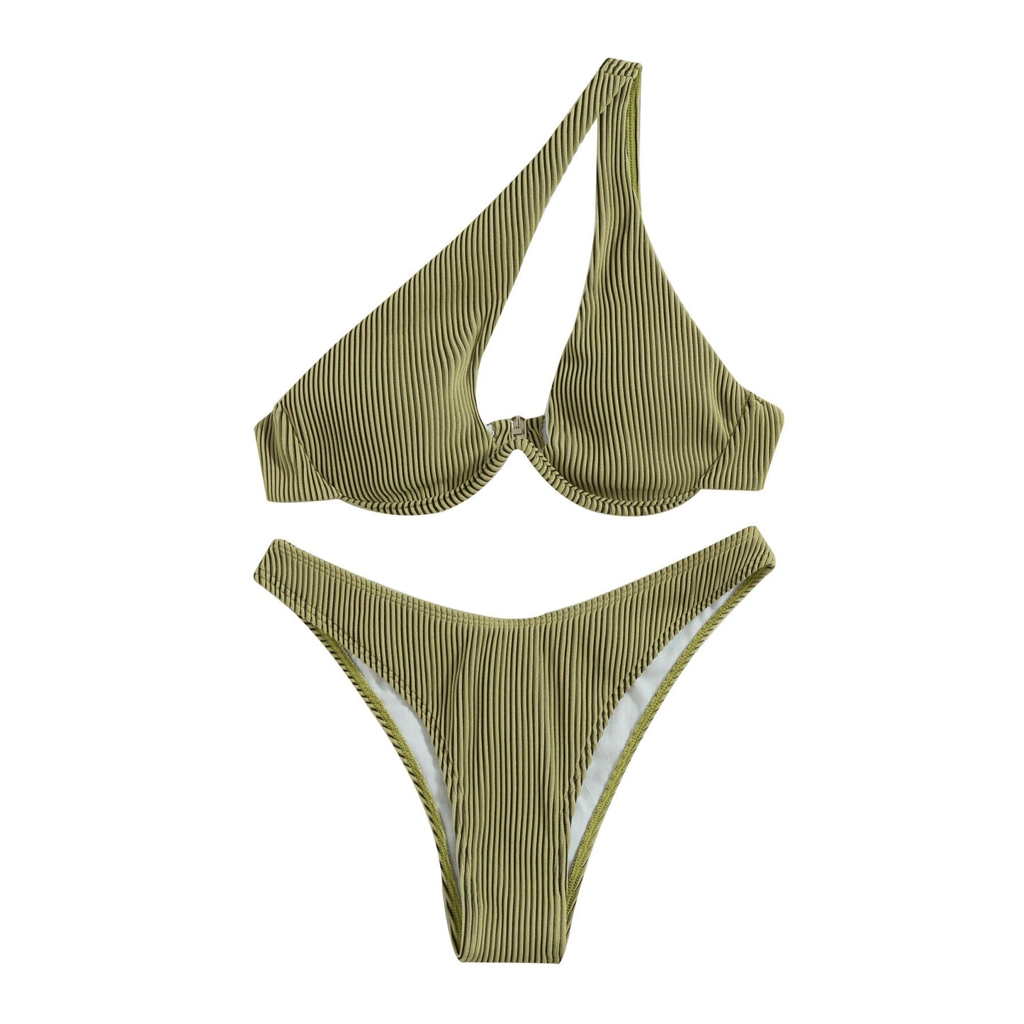 Ladies Swimsuit Split Swimsuit Two-Piece Suit Sexy Bikini Summer Swimsuit textured