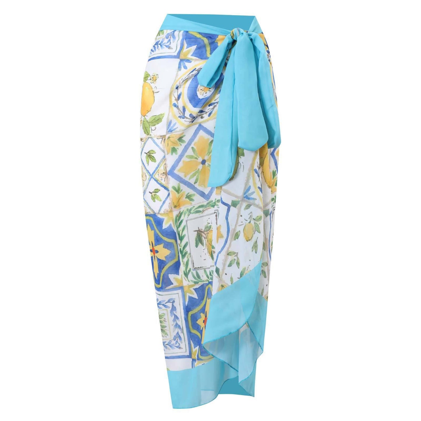 Swimsuit Women Bikini Leopard Print Ruffle Swimwear Bikini Chiffon Dress