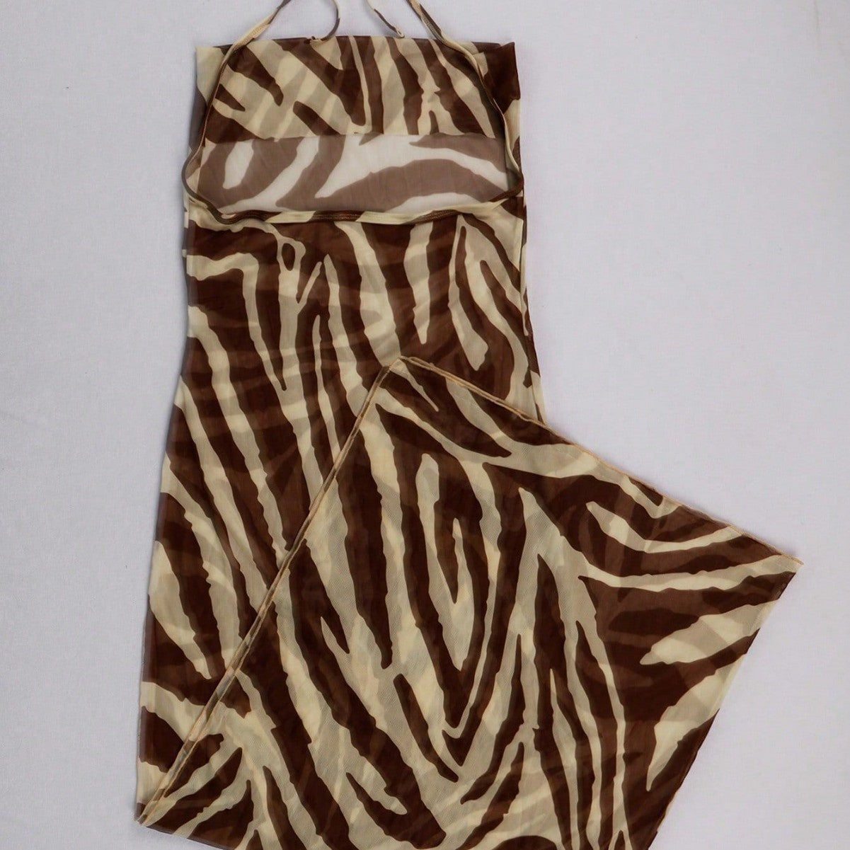 Strap Backless Dress Beach Cover Up Swimsuit Outwear Beach Vacation Dress Sun Protection