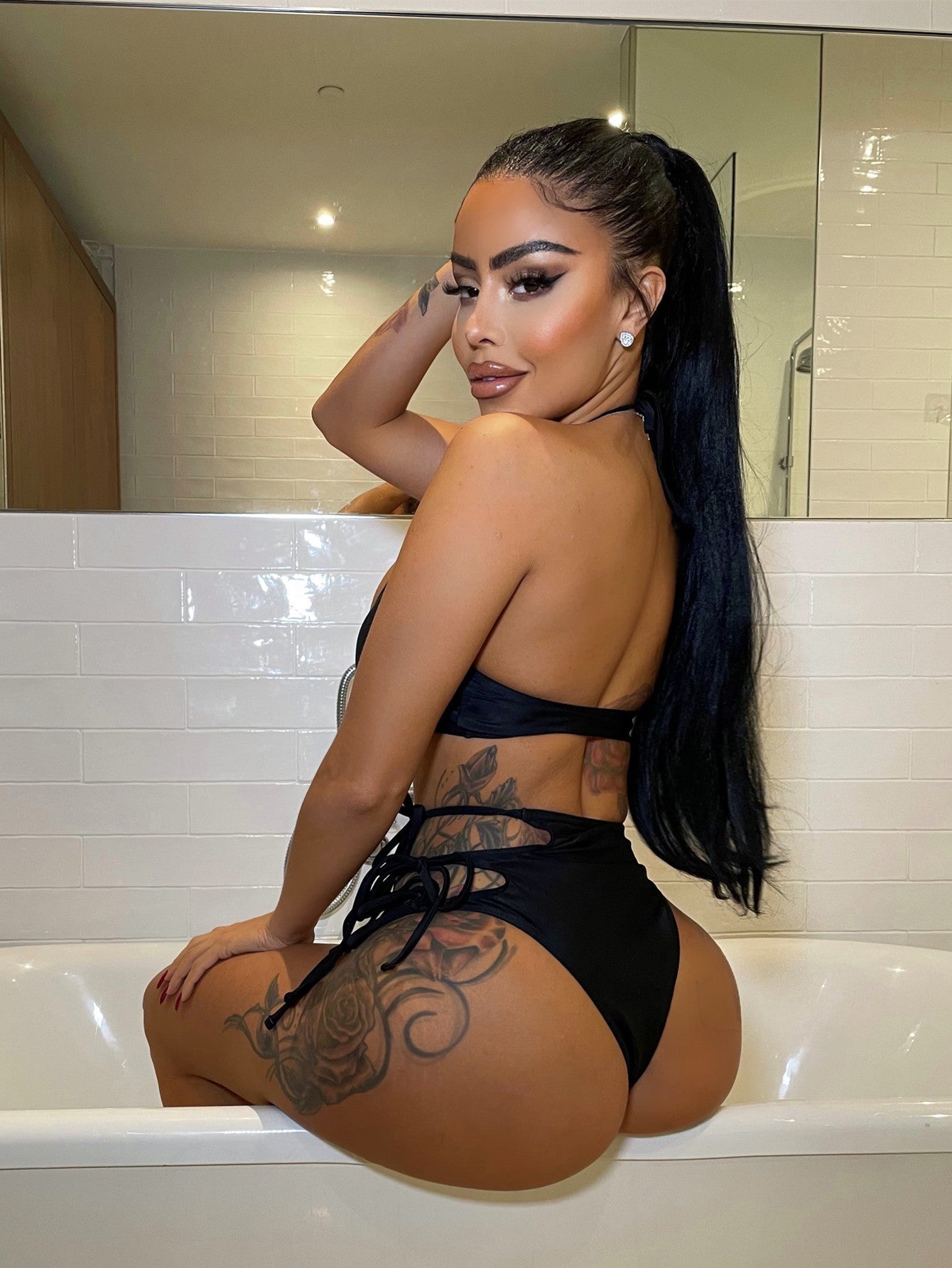 Bikini Solid Color Sexy Women Split Swimsuit Triangle Bag Swimsuit