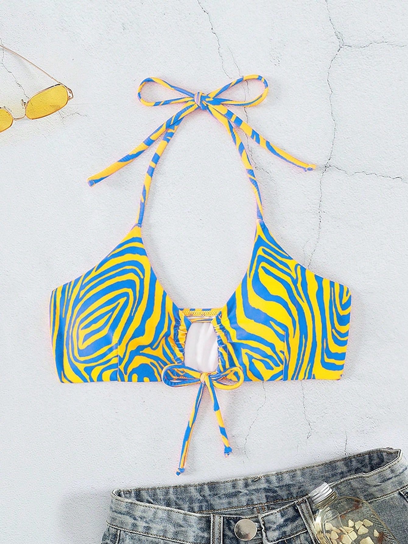 Women Swimsuit Exercise Bikini Swimsuit Bikini Unlined Top