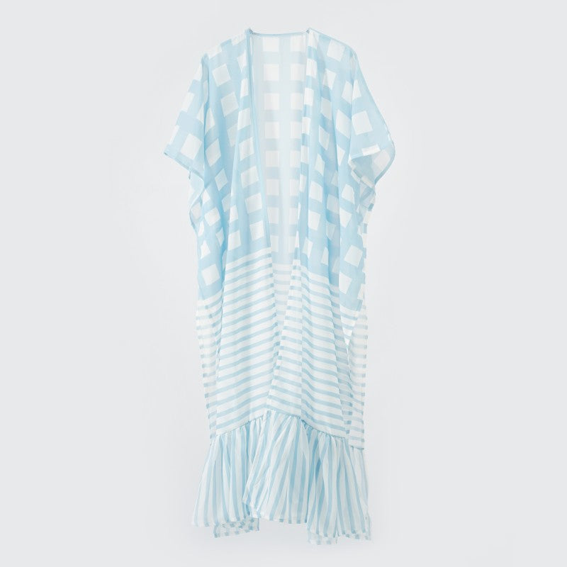 Overseas Travel Vacation Blouse Sun Protection Long Shawl Thin Spring Summer Women Cardigan