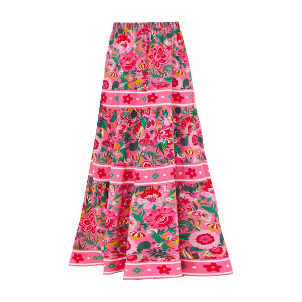 Printed Bow Shoulder Strap One Piece Swimsuit Women