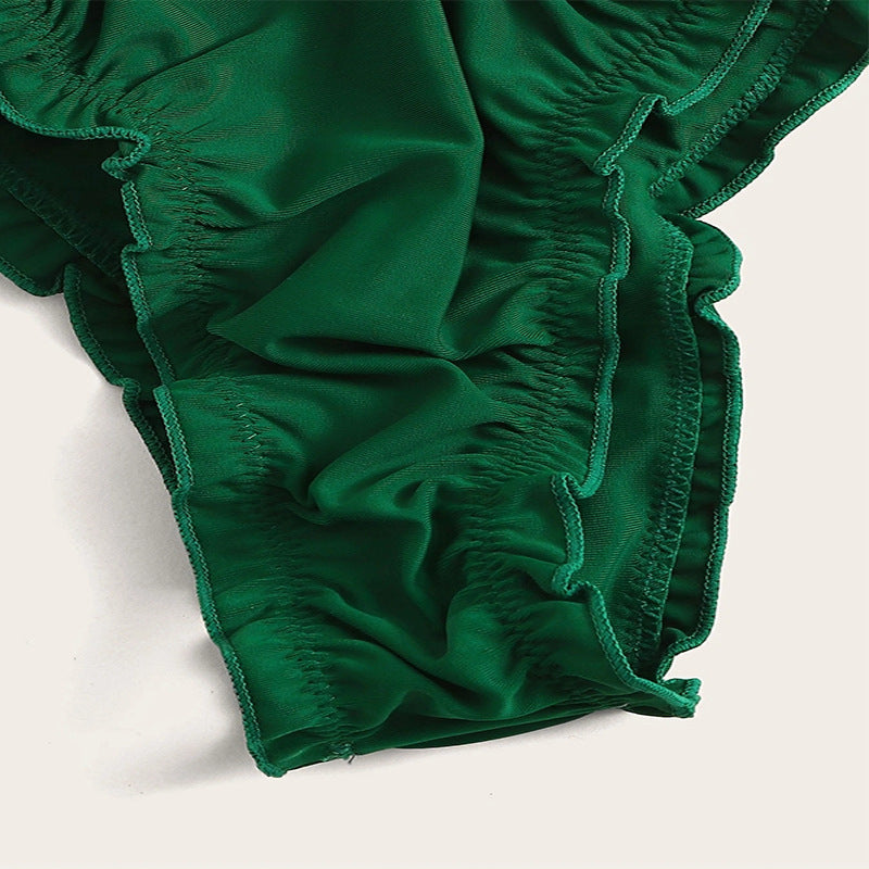 Bikini Lace up Split Swimsuit Women Beach Bikini