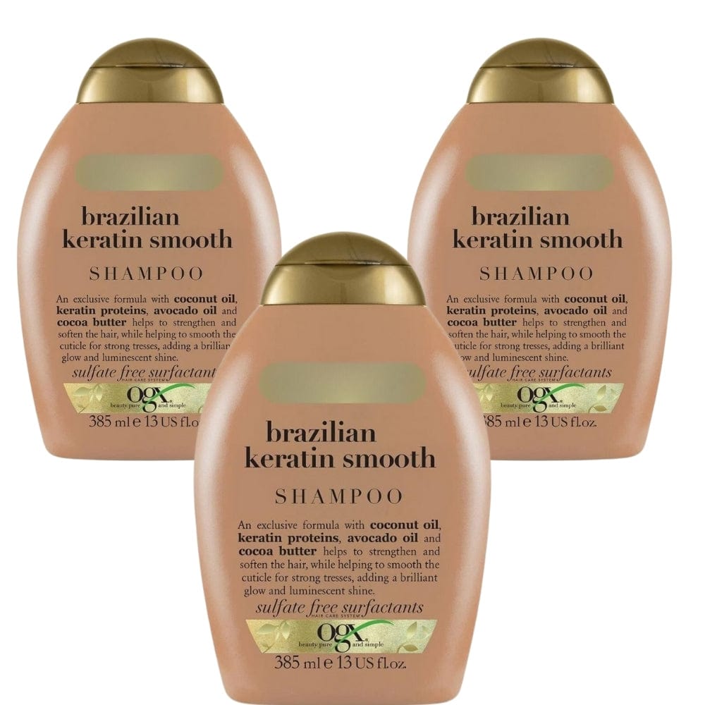 OGX Brazilian Keratin Therapy Shampoo 385 ml 3 Pack
