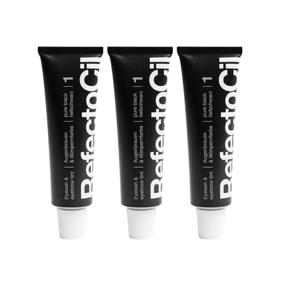 RefectoCil Eyebrow and Eyelash Dye No:1 Black 15 ml 3 Pack