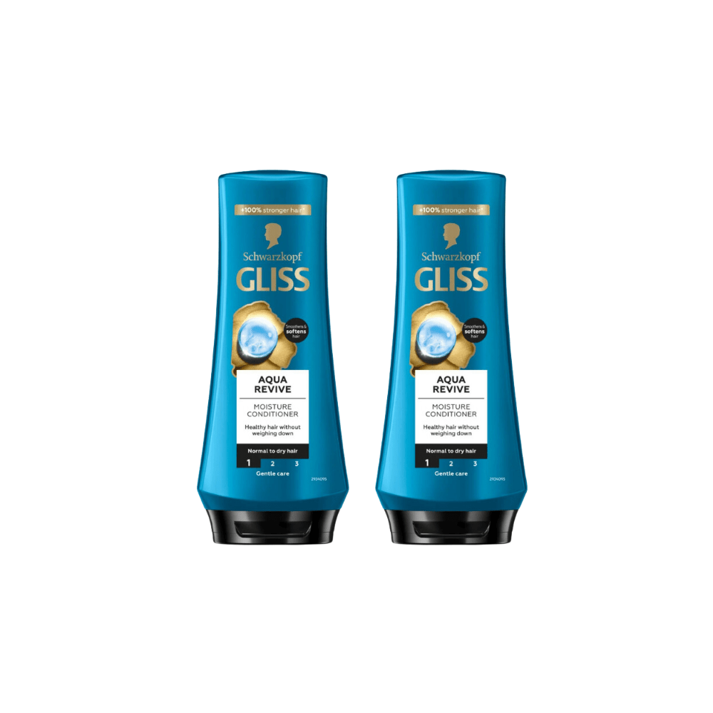 Schwarzkopf Gliss Après-Shampooing Aqua Revive 360 ml Lot de 2
