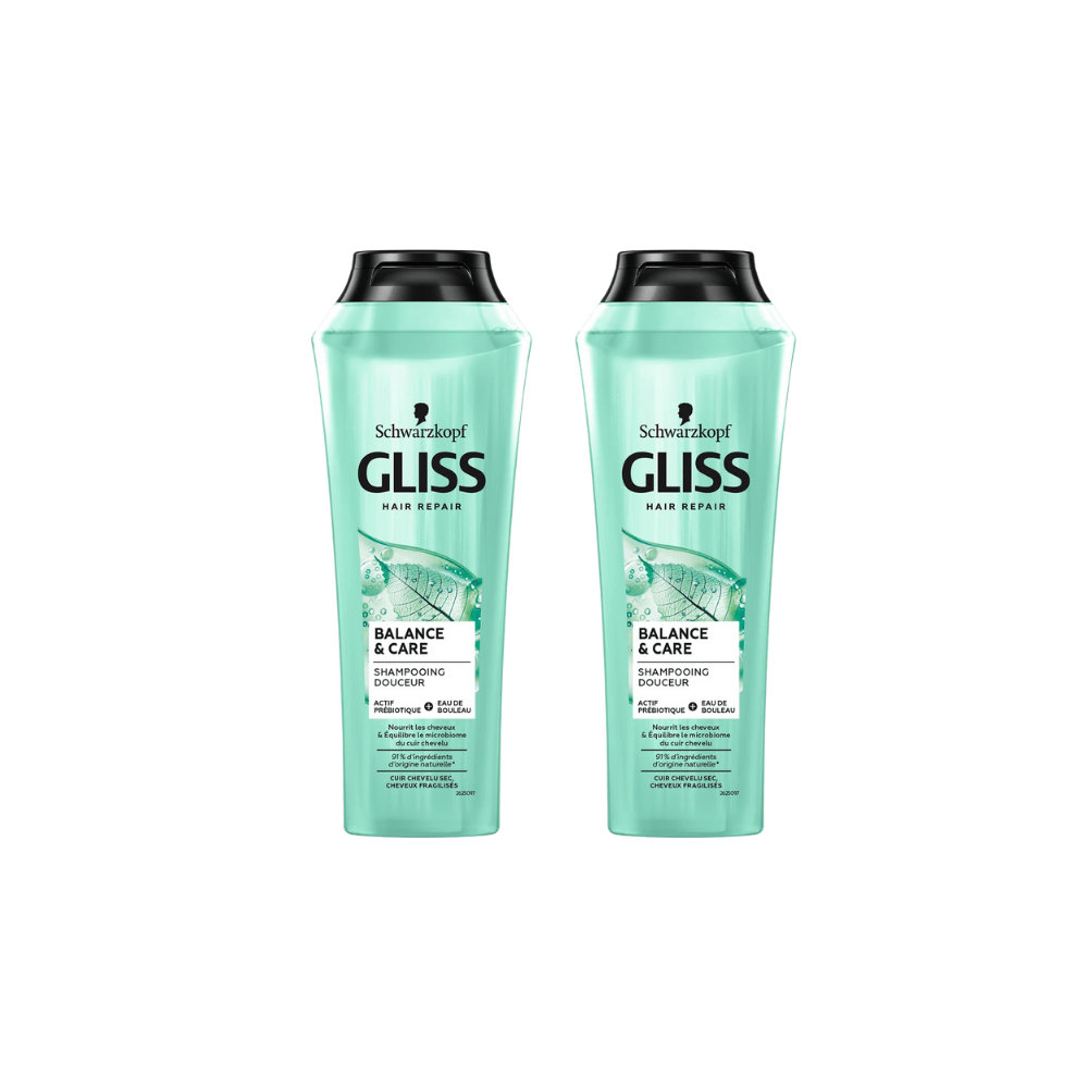 Schwarzkopf Gliss Nutribalance Repair Shampoo 360ml 2 Pack