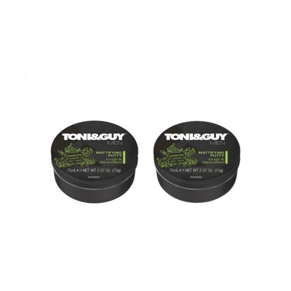 Toni & Guy Men Styling Putty Hair Styling Wax 75 ml 2 Pack