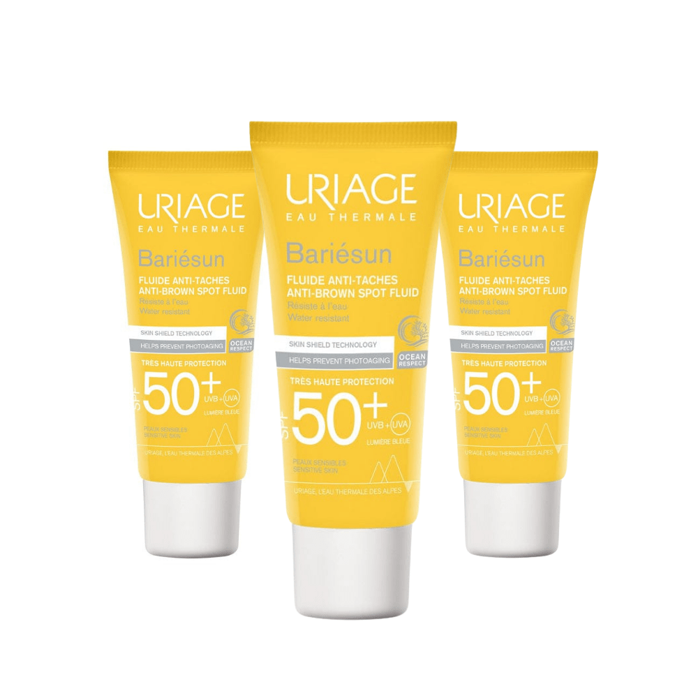 Uriage Bariesun SPF50+ Anti Brown Spot Fluid 40 ml 3 Pack
