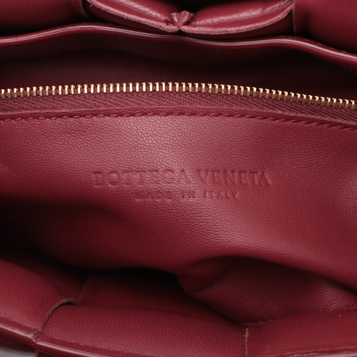 Bottega Veneta Padded Cassette Maxi Intrecciato Leather Shoulder Bag Bordeaux #2524