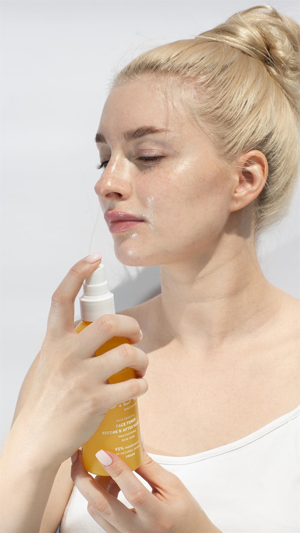 Spray tonique quotidien pour le visage Ziaja à la vitamine C.B3 et à la niacinamide, 190 ml