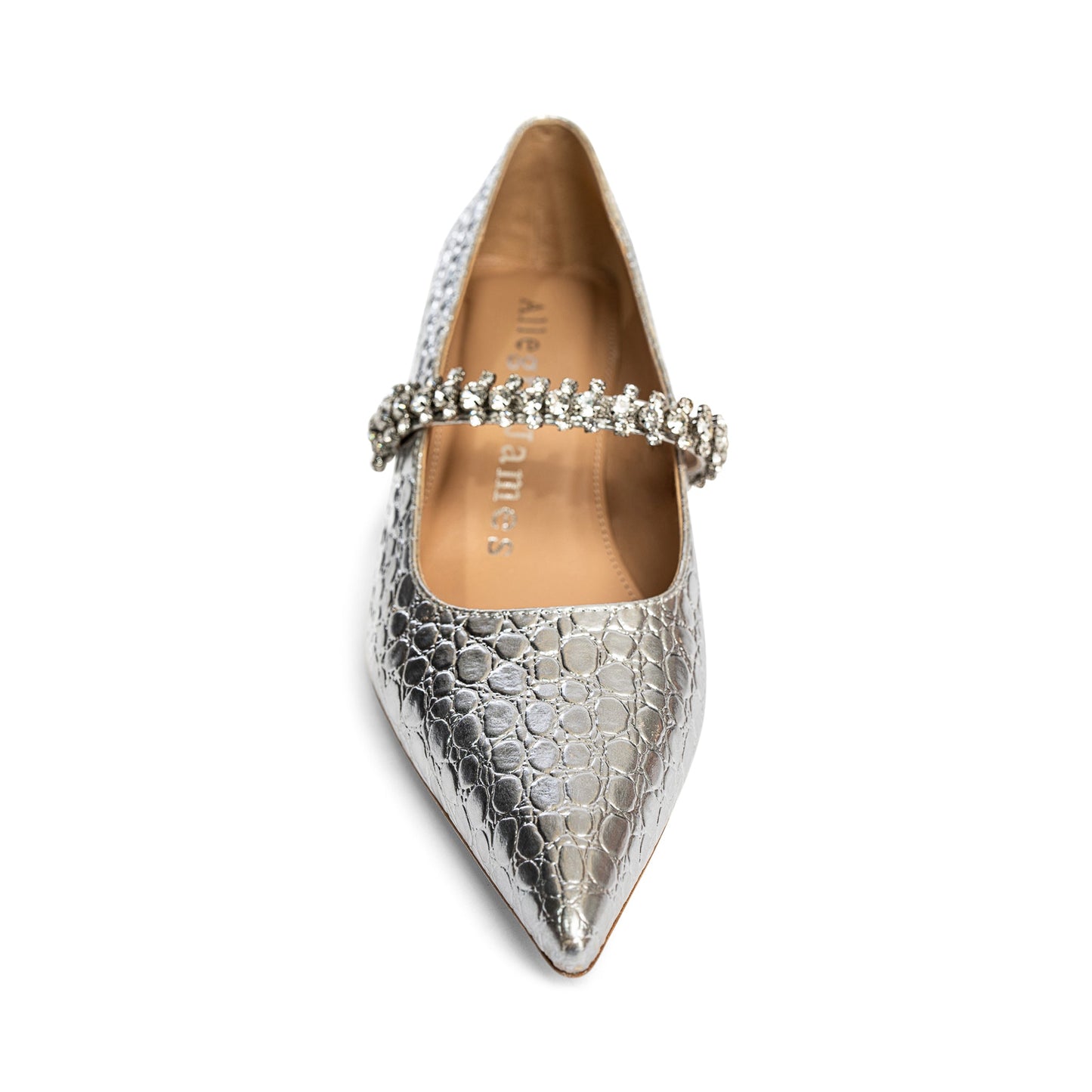 Escarpin en cuir gaufré Antonella