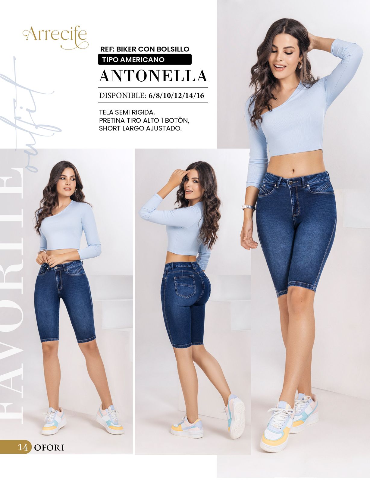 Antonella 100% Authentic Colombian Push Up Capri