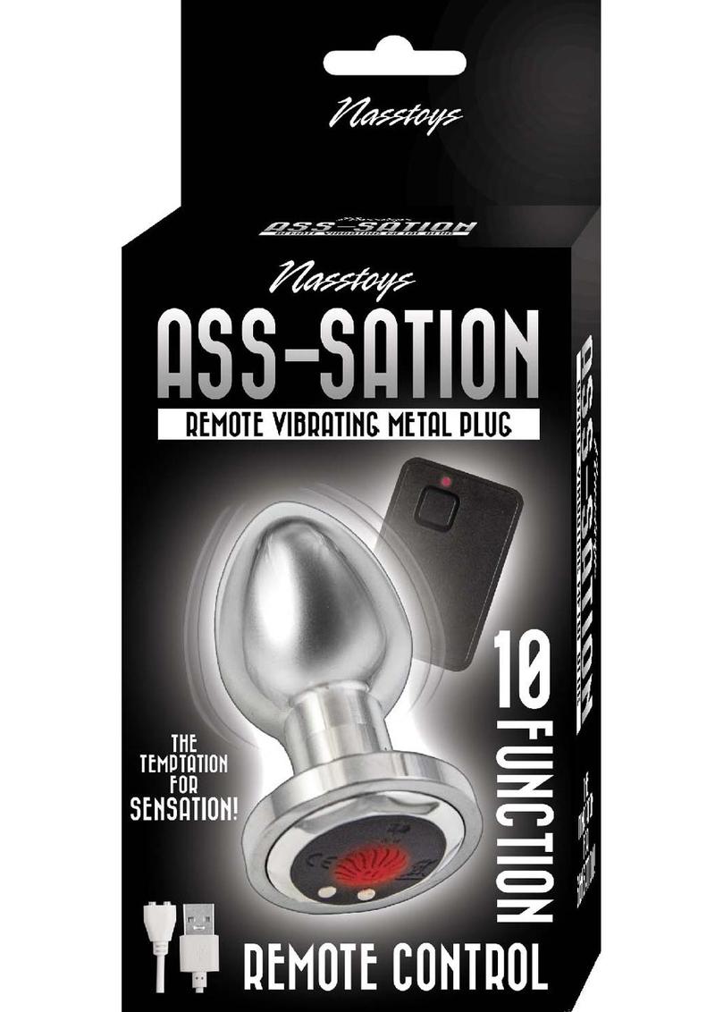 Nasstoys Ass Sation Remote Vibrating Metal Plug