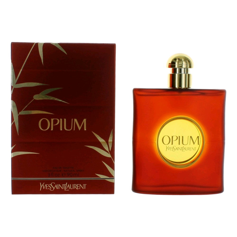Yves Saint Laurent Opium Eau De Toilette Spray for Women 3 Oz