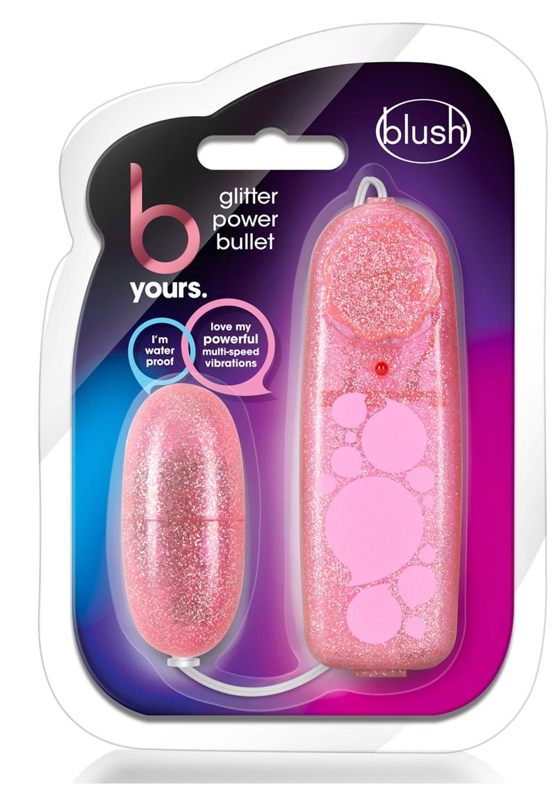 B Yours Glitter Power Bullet Vibrator With Remote Control Vibrators