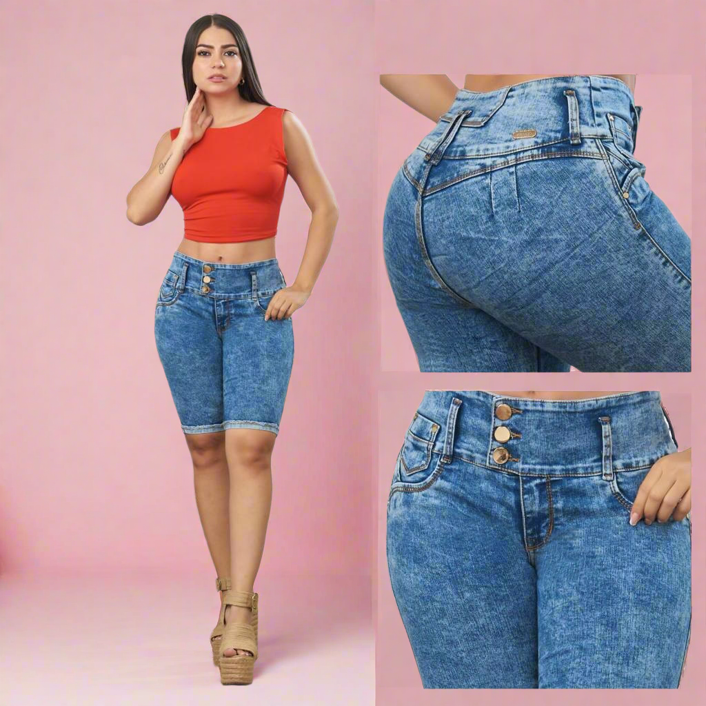 7063 100% Authentic Colombian Push Up Capri