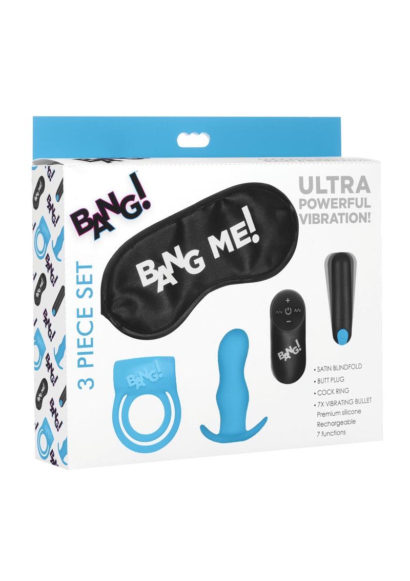 Bang Duo Blast Plug And Cock Ring Kit 4 Piece
