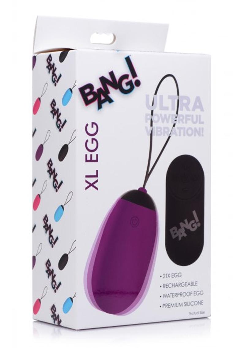 Bang! XL Vibrating Egg With Remote Control Vibrators