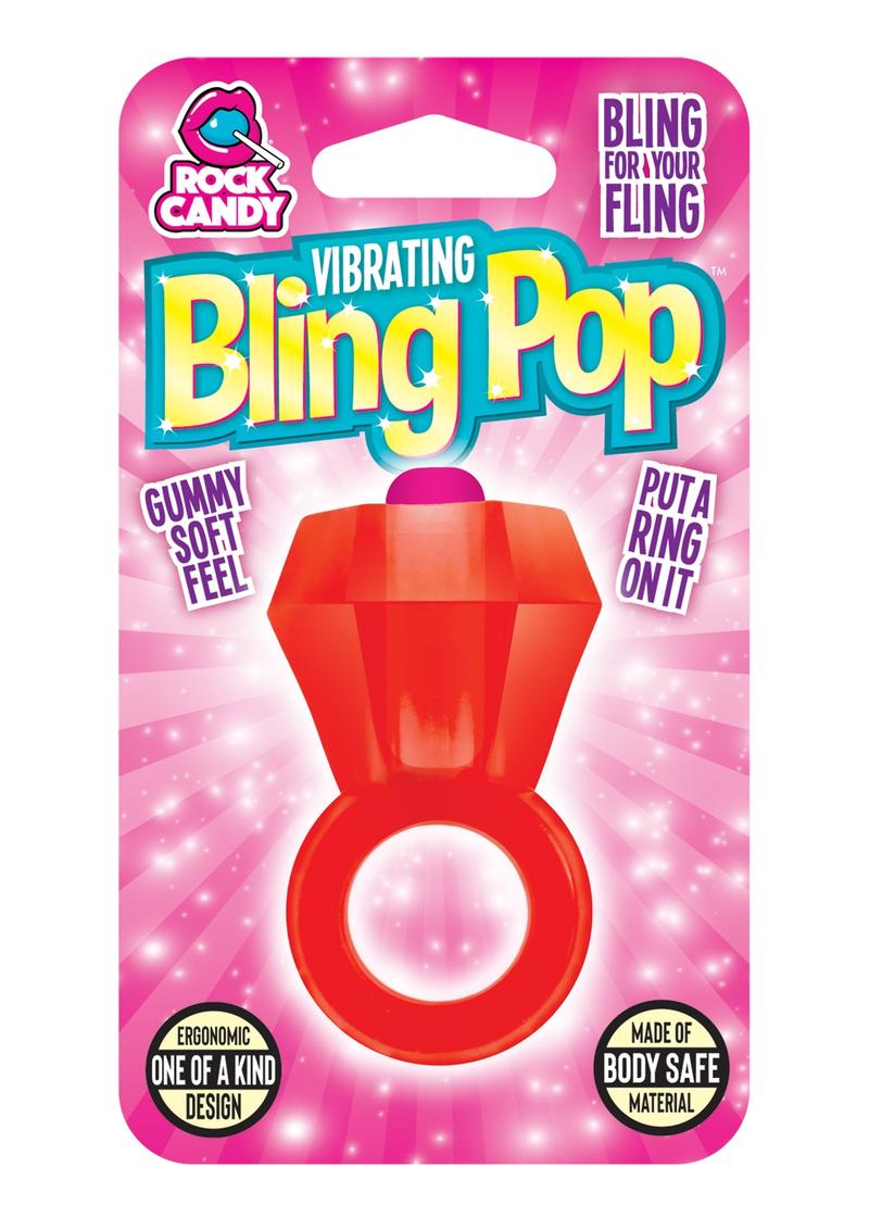Rock Candy Vibrating Bling Pop Ring With Soft Feel And Body Safe