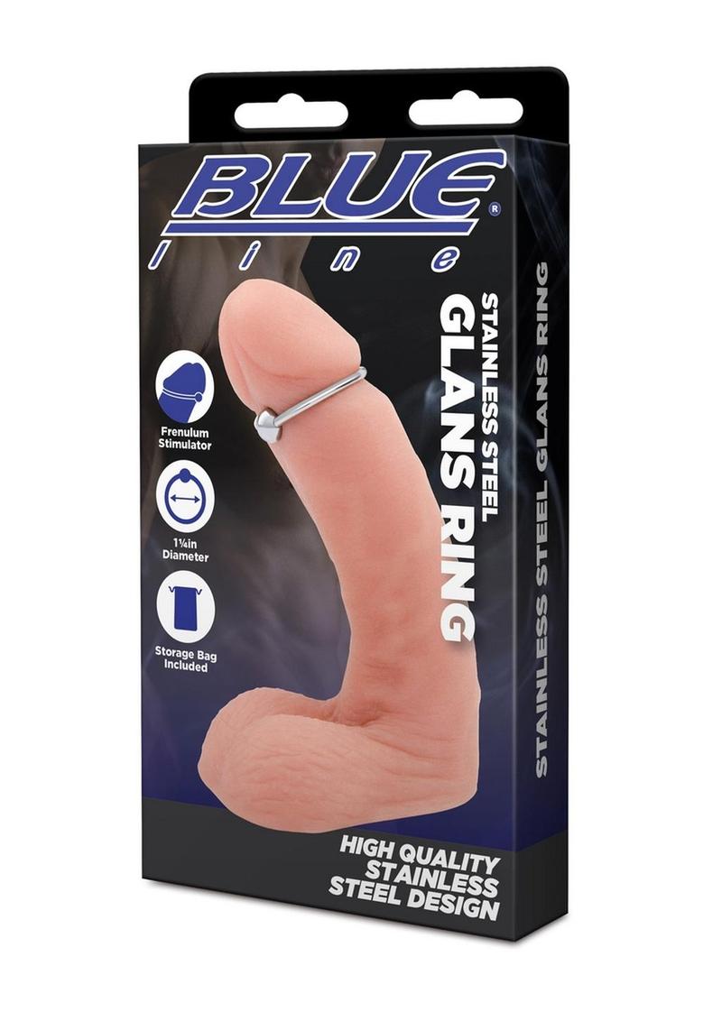 Blue Line Stainless Steel Glans Ring Diameter with Storage Bag