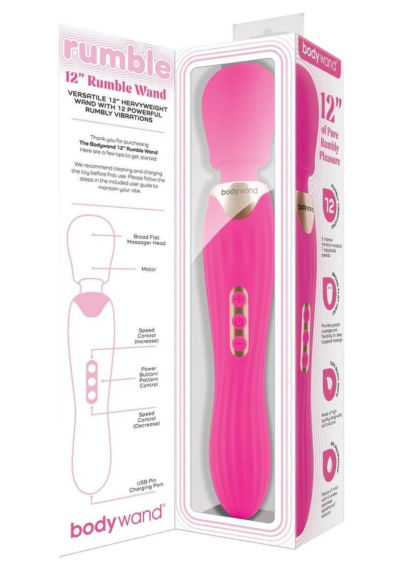 BodyWand Rumble Rechargeable Wand With Ergonomic Design