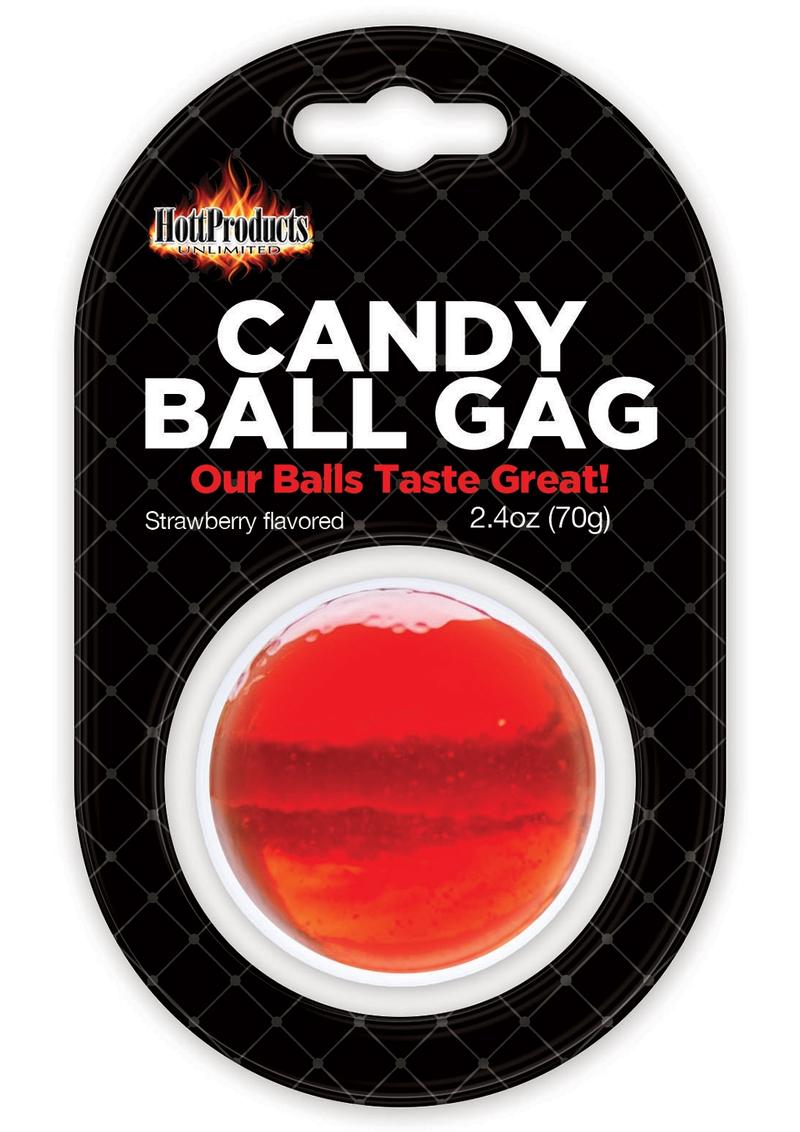 Hott Products Candy Ball Gag Strawberry Flavored