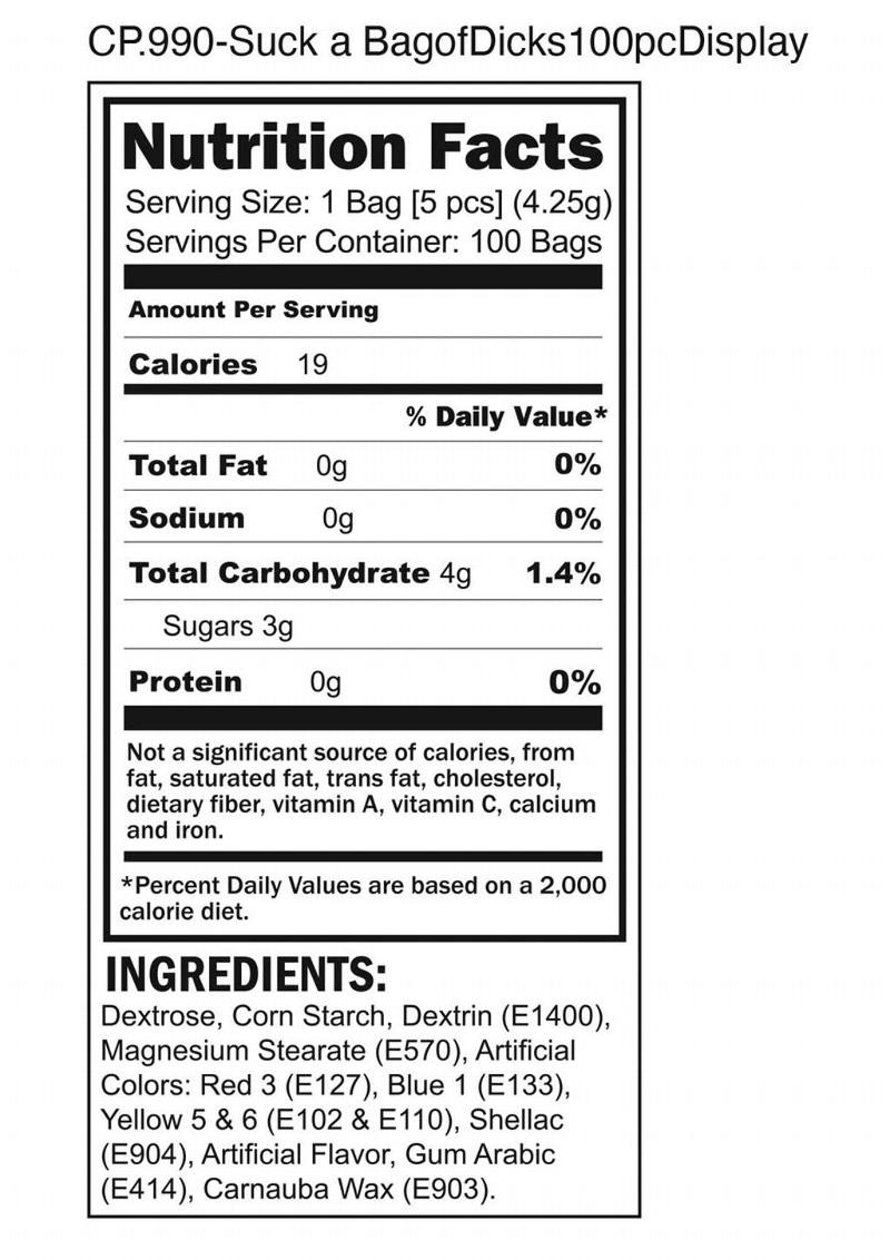 Suck a Bag of Dicks Candy Fun Novelty Penis