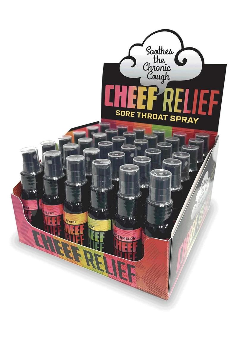 Cheef Relief Sore Throat Spray Assorted Flavors Pack