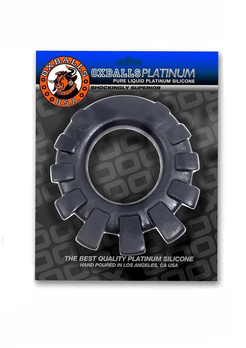 Oxballs Cock Lugged Platinum Silicone Cock Ring