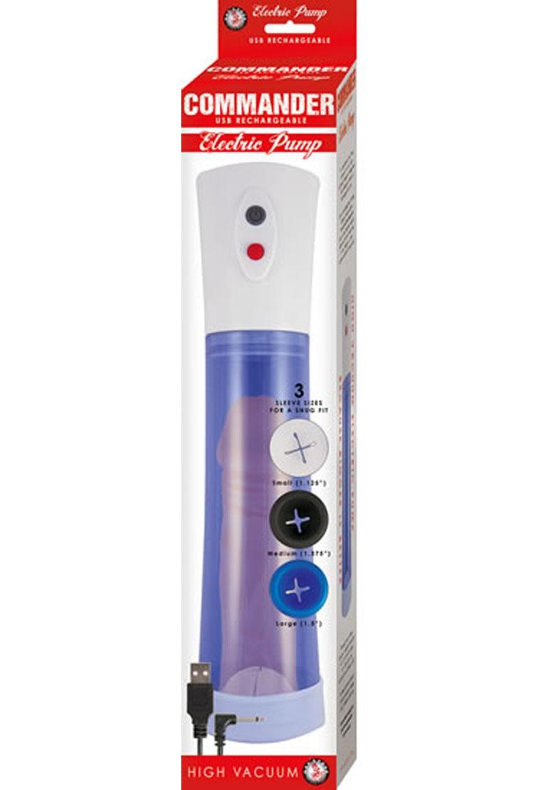 COMMANDER USB Rechargeable Electric High Vacuum Penis Pump
