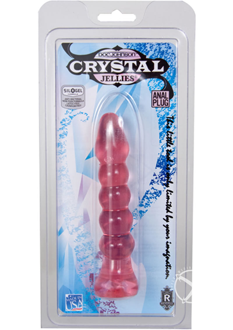 Crystal Jellies Anal Plug Soft Textured Silicone