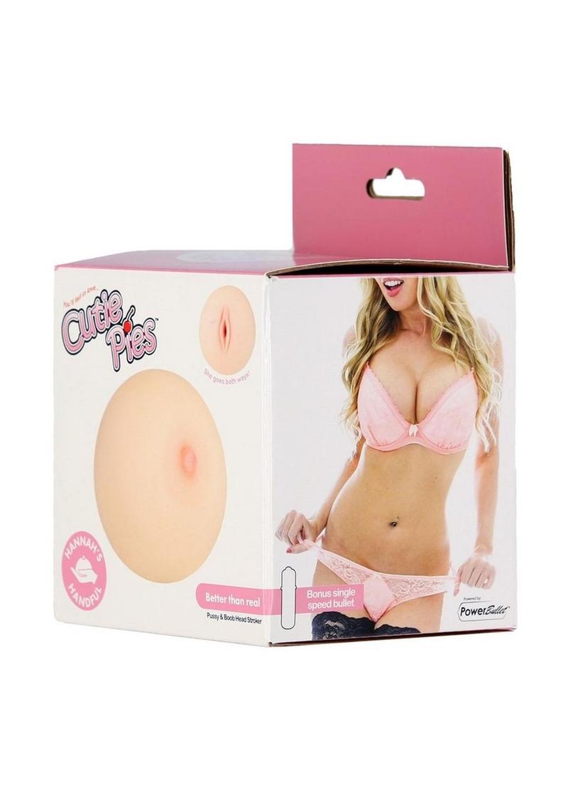 Cutiepies Hannah's Handful Vagina Masturbator with Powerbullet