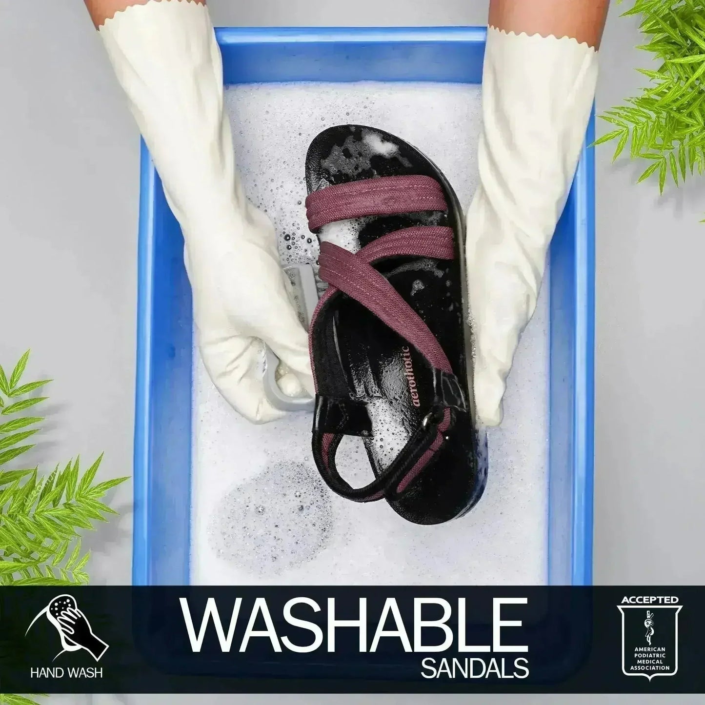 Aerothotic Hadal Women's Velcro Ankle Strap Slip on Sandals