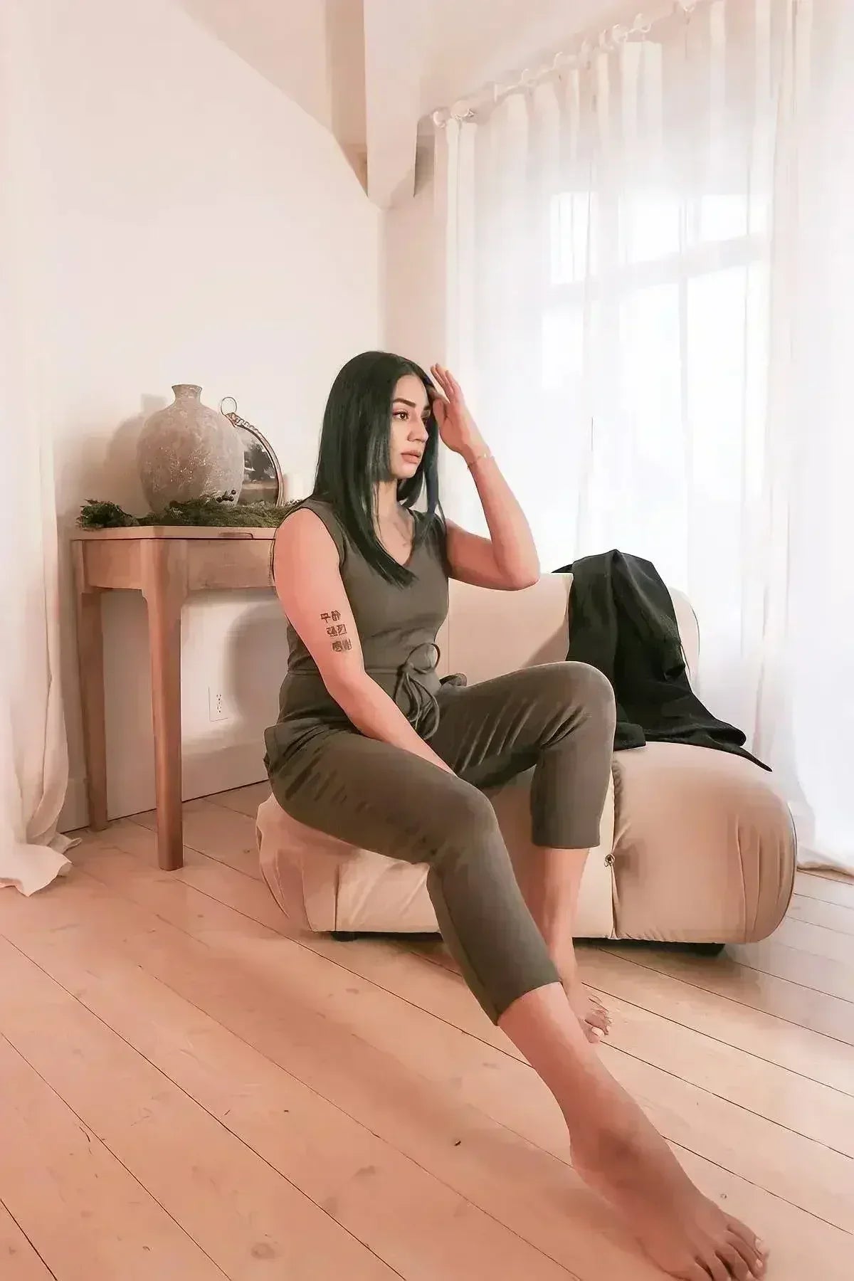Axty V-Neck Jumpsuit - Versatile Cotton Romper | Femstylo