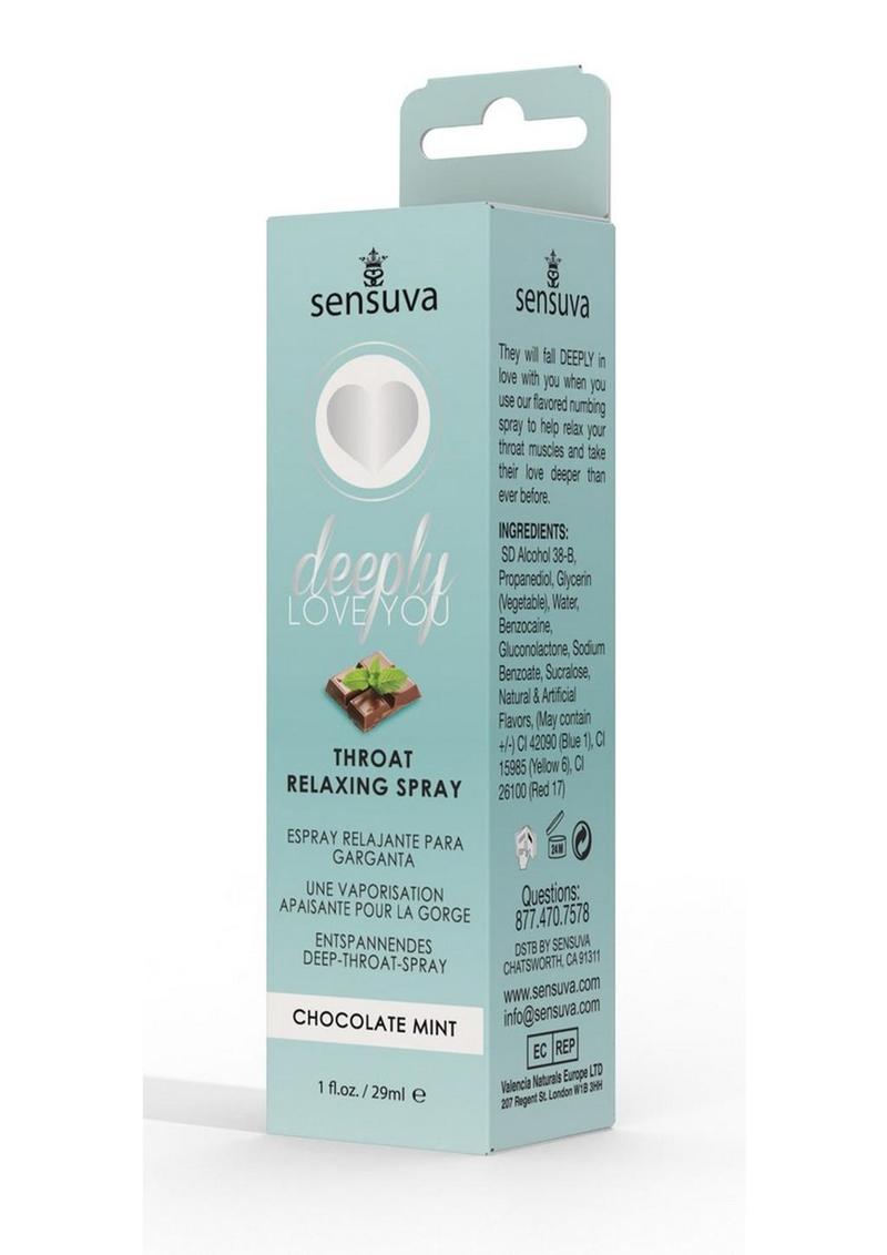 Sensuva Deeply Love You Throat Relaxing Spray Chocolate Mint