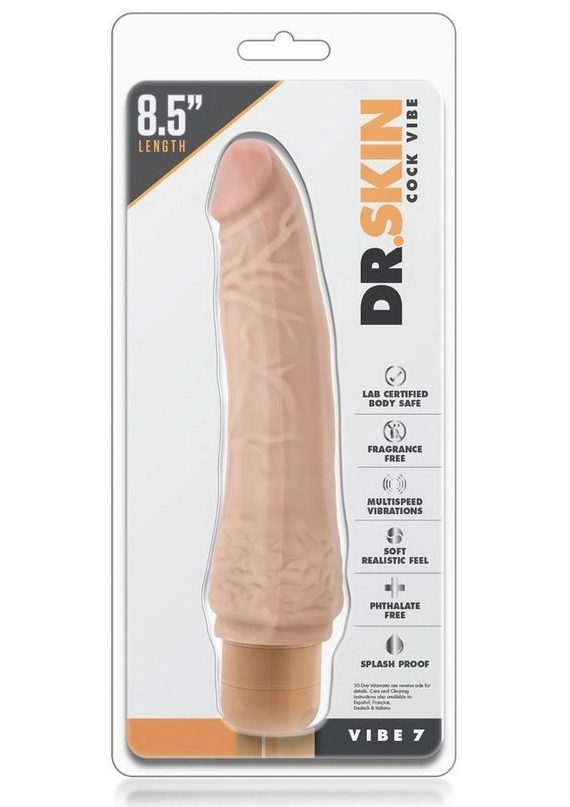 Dr. Skin Cock Vibe 7 Vibrating Dildo For Soft And Realistic Feel