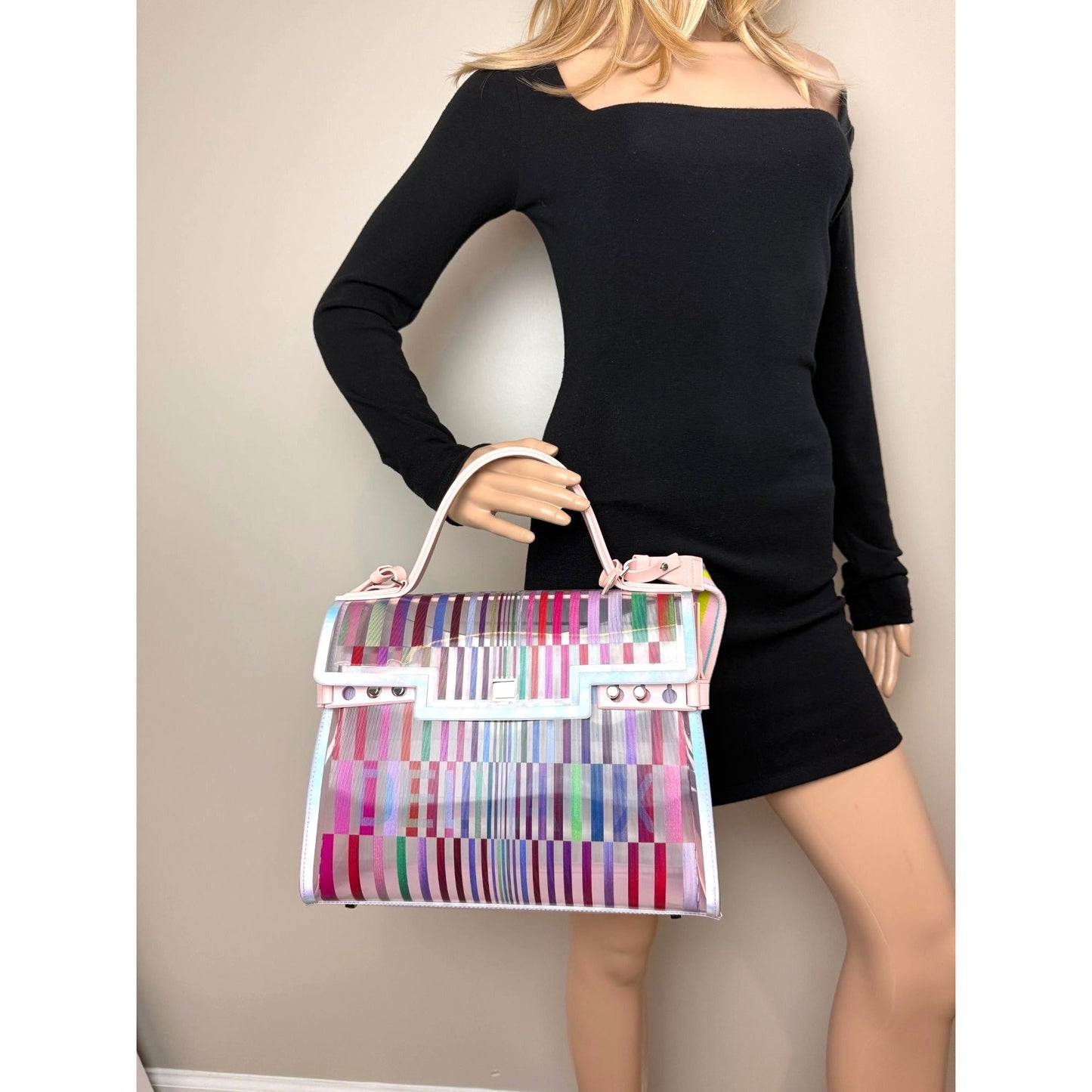 Sac cartable multicolore Delvaux PVC Tempete The Eye Catcher