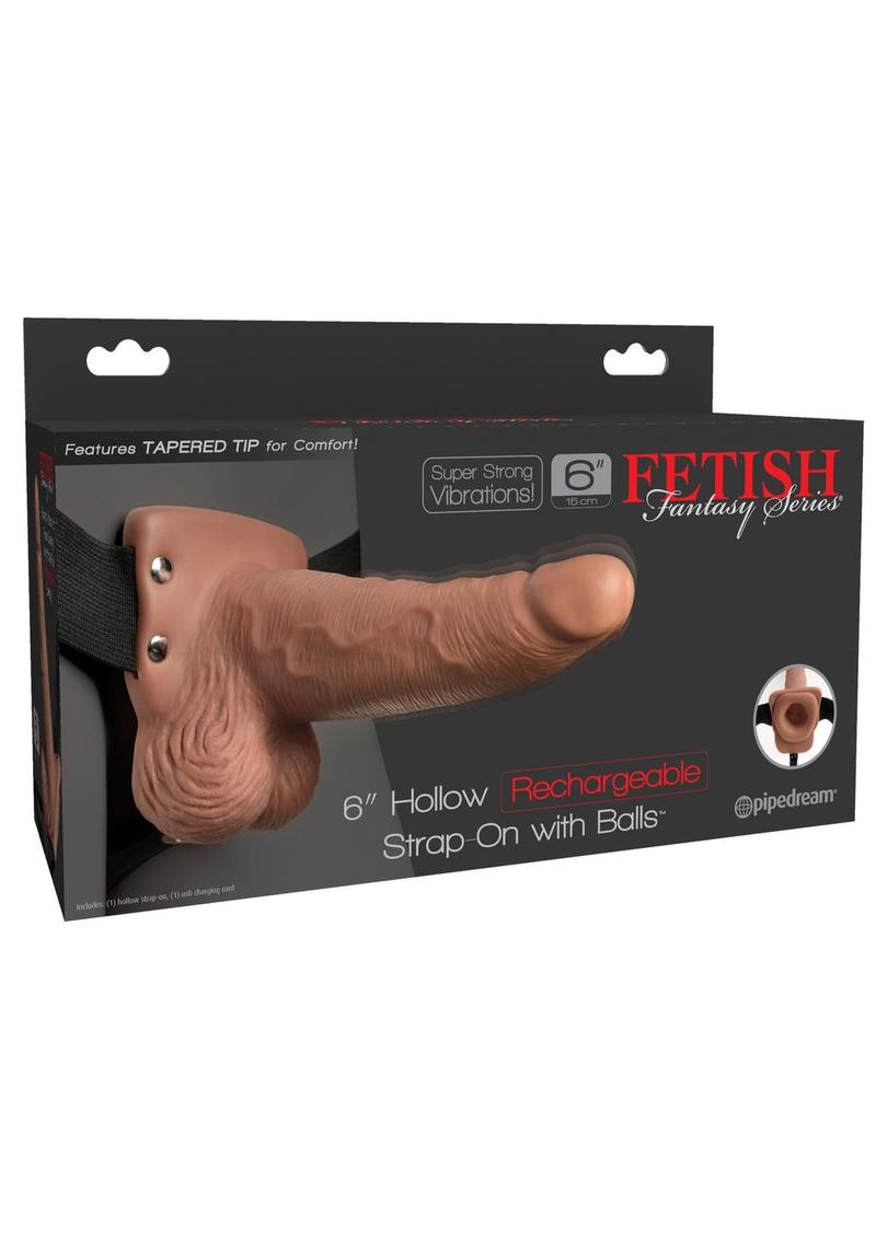 Fetish Fantasy Series Hollow Rechargeable Comfortable Strap-On with Balls
